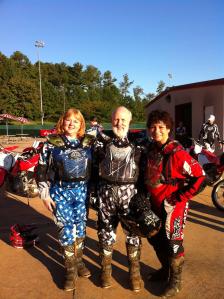Myra, June & Jerry at Dirtbike