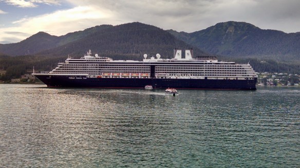 The cruise ship, HollandAmerica's Noordam