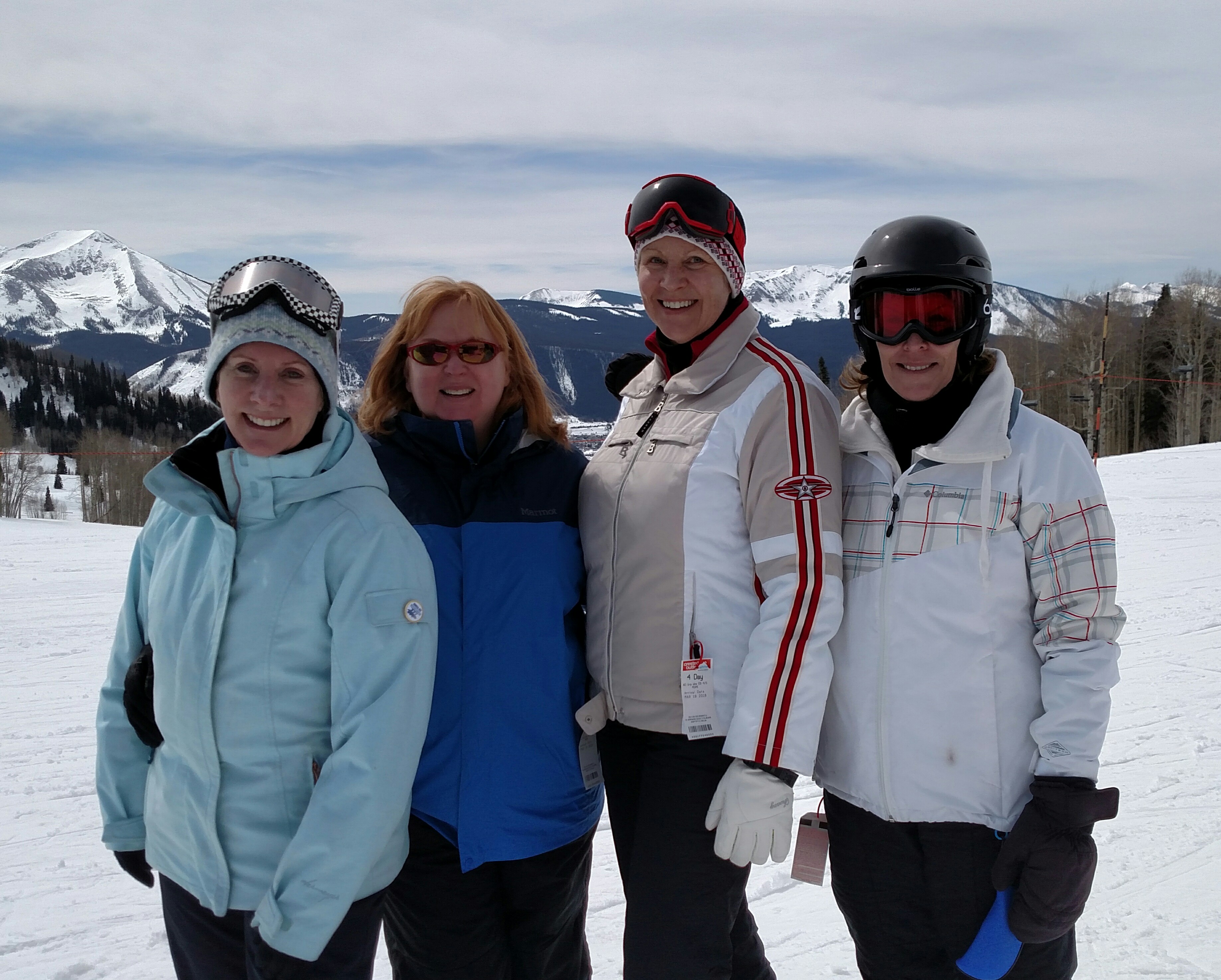 Susan, Myra, Sue, Barbara at Crested Butte 2016